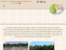 Tablet Screenshot of domainedechaudeau.com